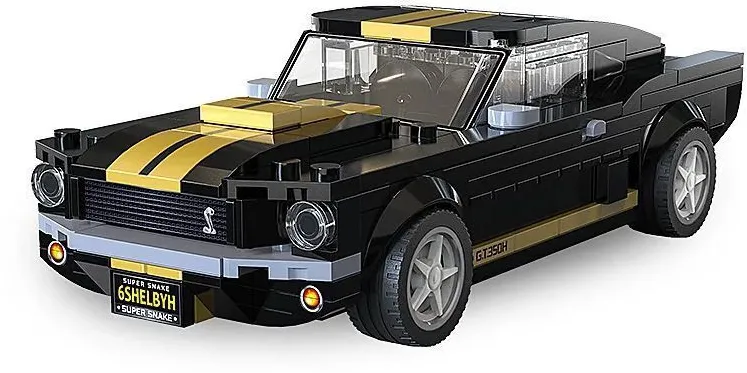 Masinuta din piese de constructie Jamara CaDA Shelby GT350 1:24 negru 8+
