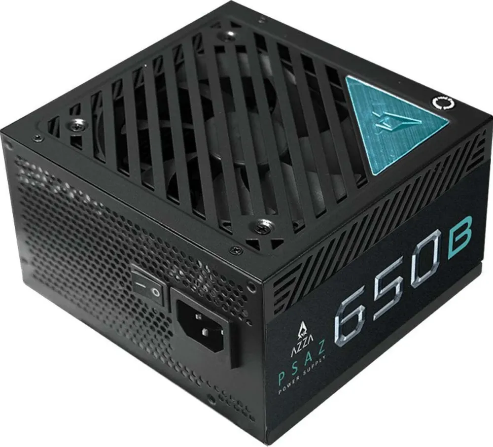 Sursa PC AZZA PSAZ-650B 650 W ATX 3.1 80+ Bronze ventilator 120 mm negru