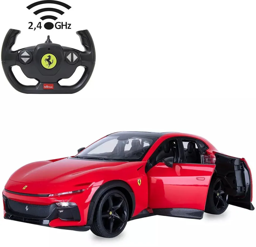 Masina teleghidata Jamara Ferrari Purosangue 1:14 2,4 GHz rosu usi manuale