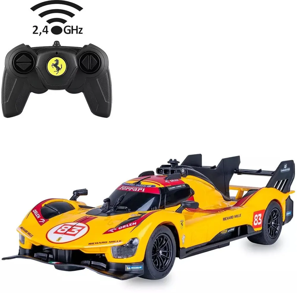 Masina teleghidata Jamara Ferrari 499P-N83 1:24 2,4 GHz galben