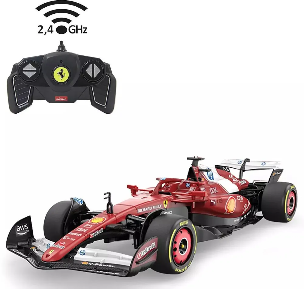 Masinuta Jamara Ferrari SF-25 1:18 rosu 2,4 GHz