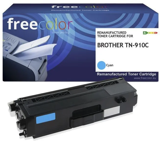 Toner Freecolor compatibil Brother TN-910C cyan 9000 pagini