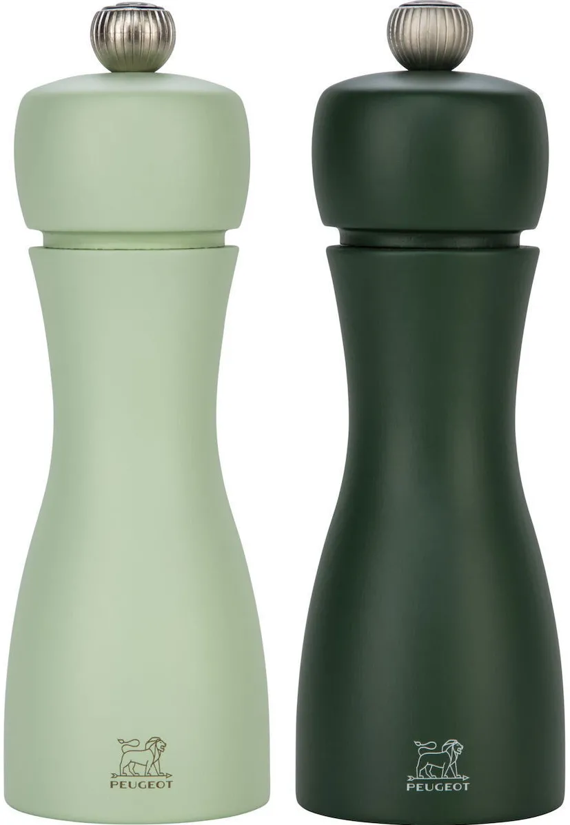 Set 2 rasnite sare si piper Peugeot Tahiti 15 cm verde