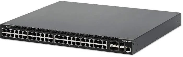 Switch managed L3 Intellinet 562041 54 porturi PoE+ 48x Gigabit 6x SFP+ 10GbE 850 W