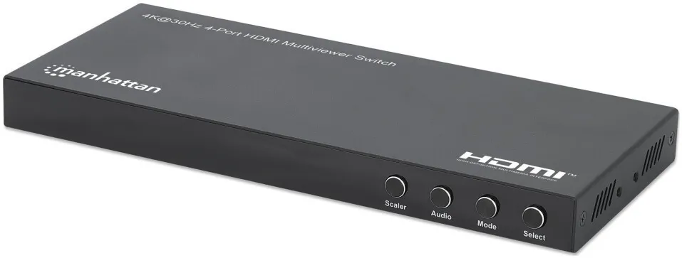 Switch HDMI multiviewer MANHATTAN 208406 4 intrari 4K 30 Hz