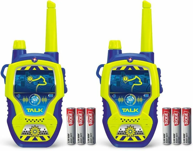 Set 2 statii walkie talkie de jucarie Dickie Police 201118197 2.4 GHz