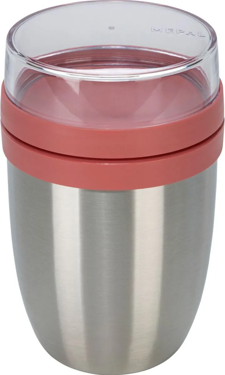 Recipient termo pentru pranz Mepal Thermo-Lunchpot Ellipse inox 500+200 ml Vivid Mauve