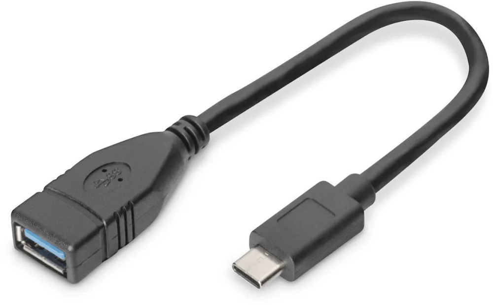 Adaptor OTG Digitus AK-300315-001-S USB-C tata la USB-A mama 0,15 m