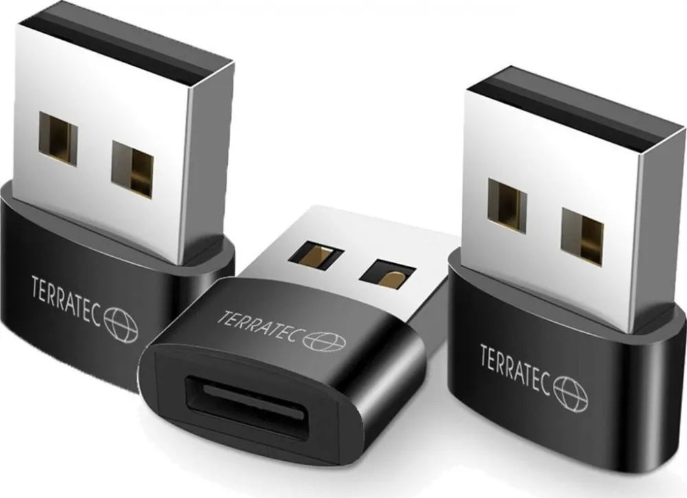 Set 3 adaptoare Terratec Connect C20 USB-A la USB-C