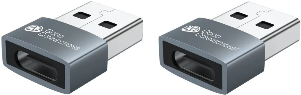 Set 2 adaptoare Good Connections USB-AD203-2 USB 2.0 USB-A tata la USB-C mama
