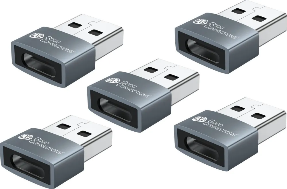 Set 5 adaptoare Good Connections USB-AD203-5 USB 2.0 USB-A tata la USB-C mama