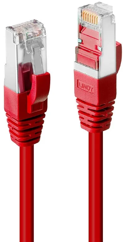 Cablu retea Lindy Cat6 SSTP S/FTP PIMF 0.50 m rosu