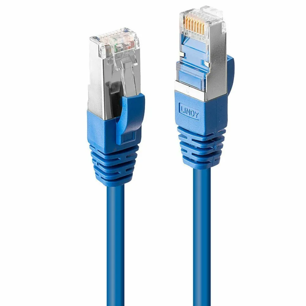 Cablu retea Lindy Cat6 SSTP S/FTP PIMF 1.00 m albastru