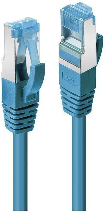 Cablu retea Lindy Cat6A S/FTP PIMF LSZH albastru 1.00 m