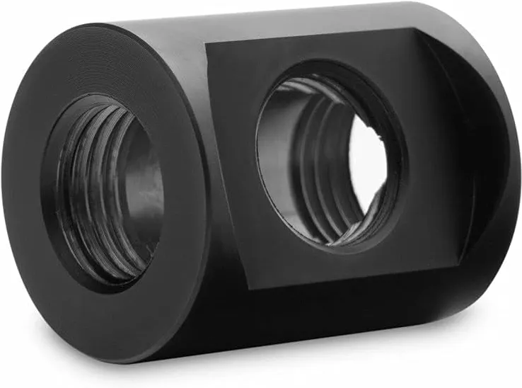 Adaptor T racire cu lichid EK Water Blocks EK-Quantum Torque T-Splitter 3x G1/4 BSP negru