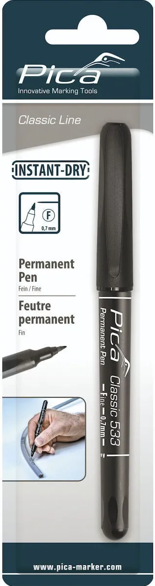Marker permanent Pica 533/46/SB 0,7 mm negru