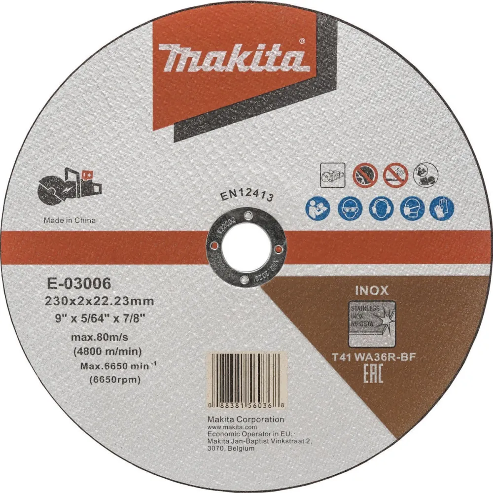 Disc de taiere inox Makita E-03006 230x1,9 mm