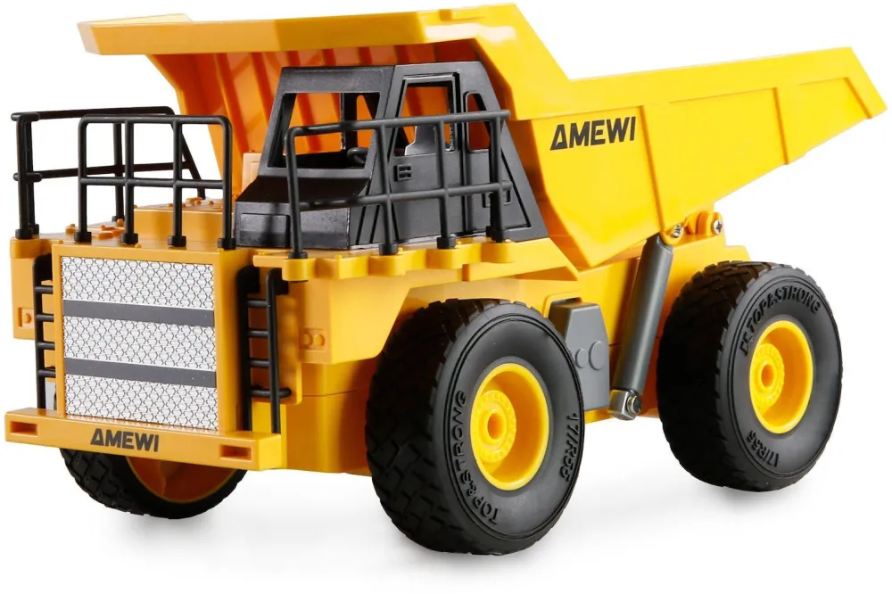 Camion basculant RC AMEWI 1:24 acumulator Li-Ion 500 mAh galben-negru