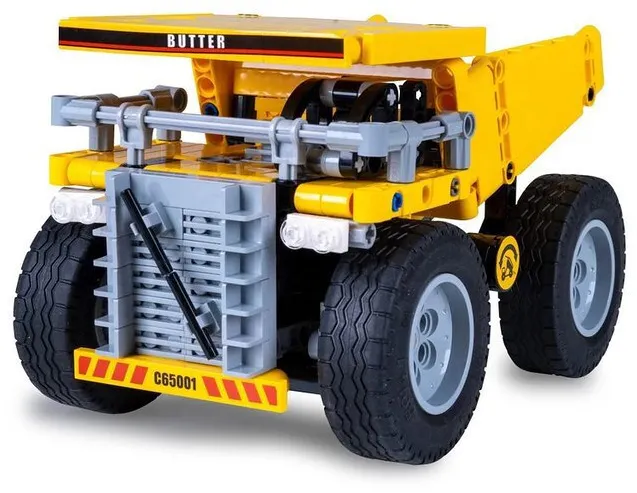 Set de constructie Jamara CaDA autobasculanta Bricks 372 piese galben 8+