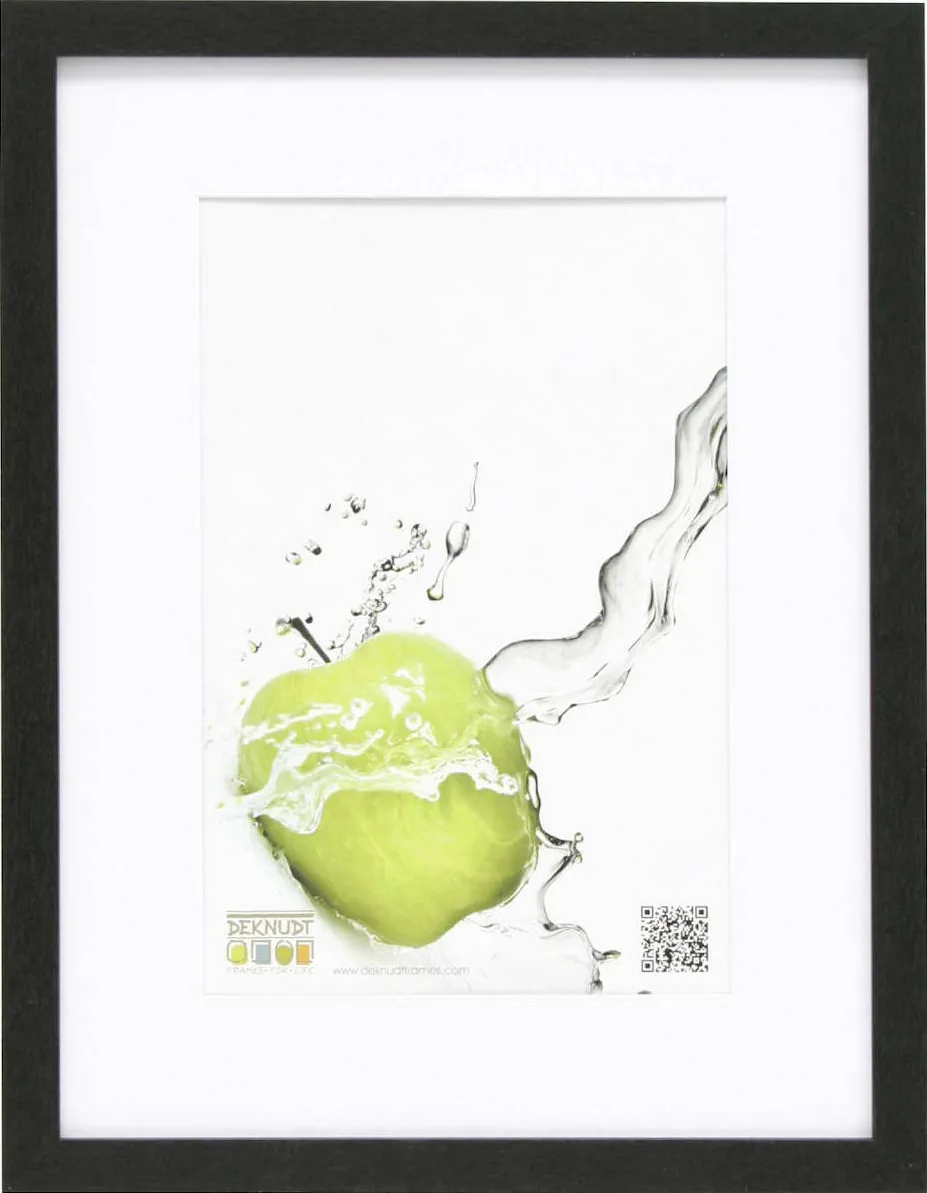 Rama foto Deknudt S66KF2 P1 20x30 cm neagra cu passepartout