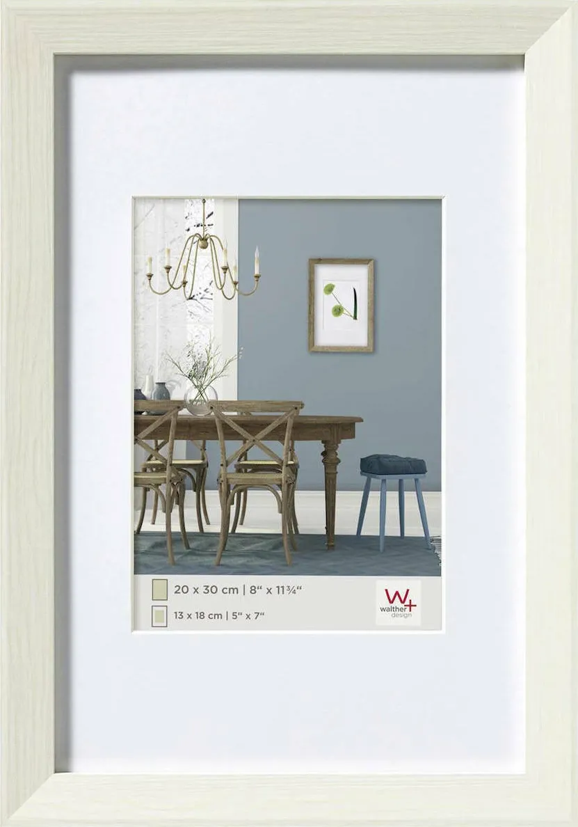 Rama foto Walther Fiorito EF030W 20x30 cm alba cu passepartout