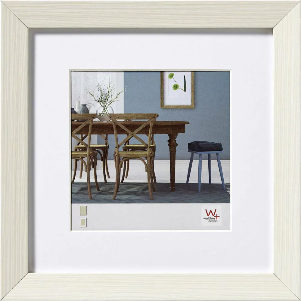 Rama foto Walther Fiorito EF330W 30x30 cm alba cu passepartout