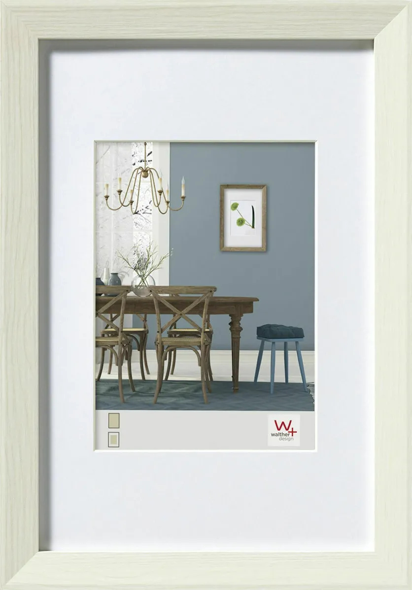 Rama foto Walther Fiorito EF045W 30x45 cm alba cu passepartout