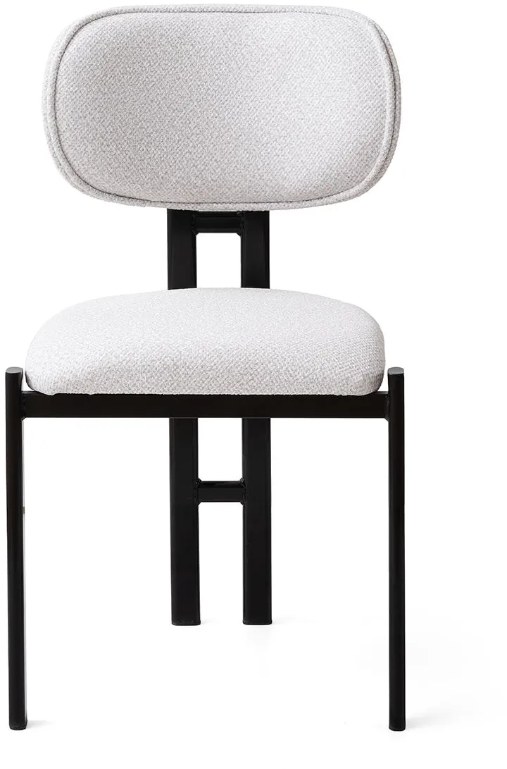 Set scaune (2 piese) Hanah Home Muriz - 4968, Off White / Negru