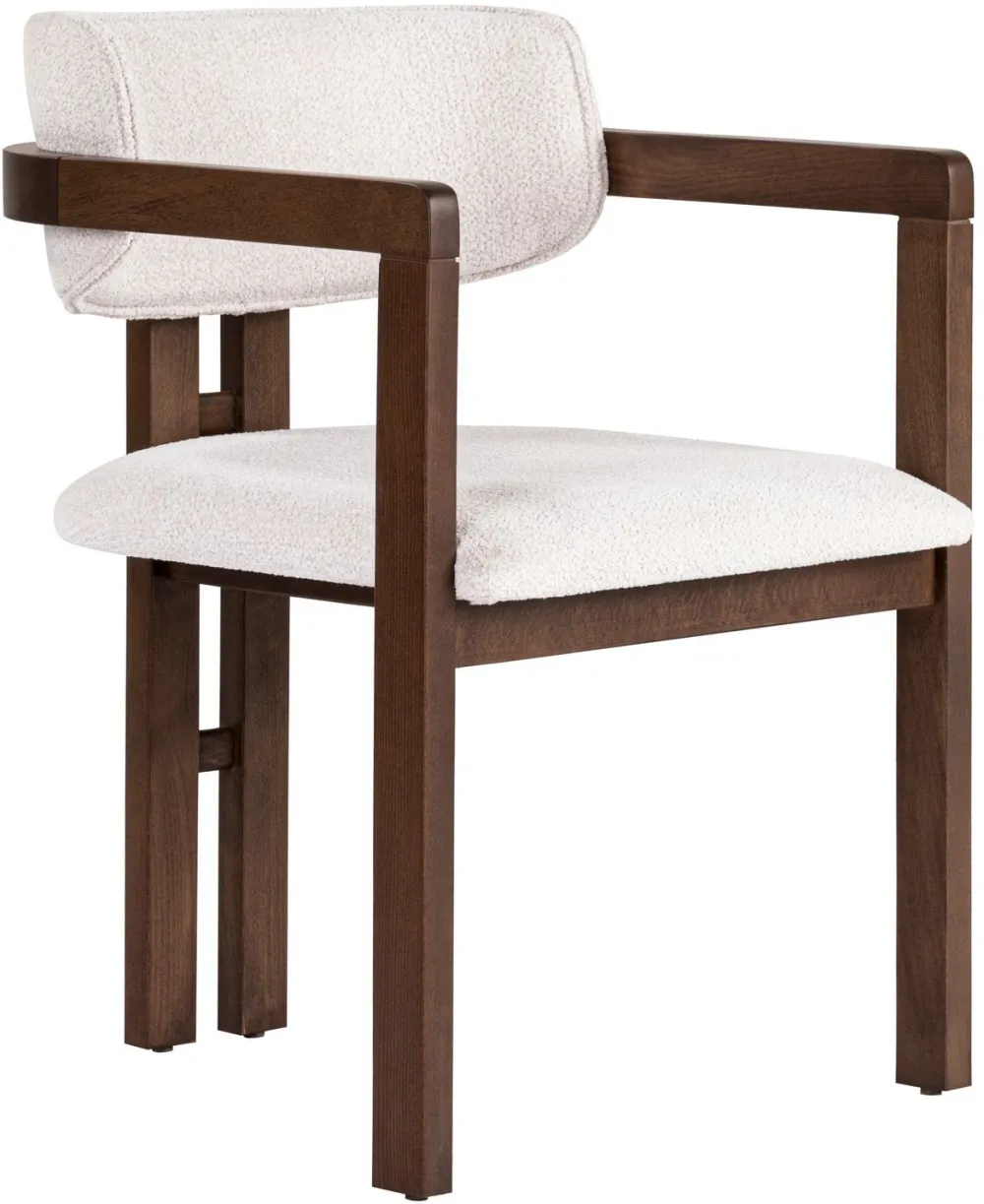 Scaun Hanah Home Toscana, Alb / Dark Walnut