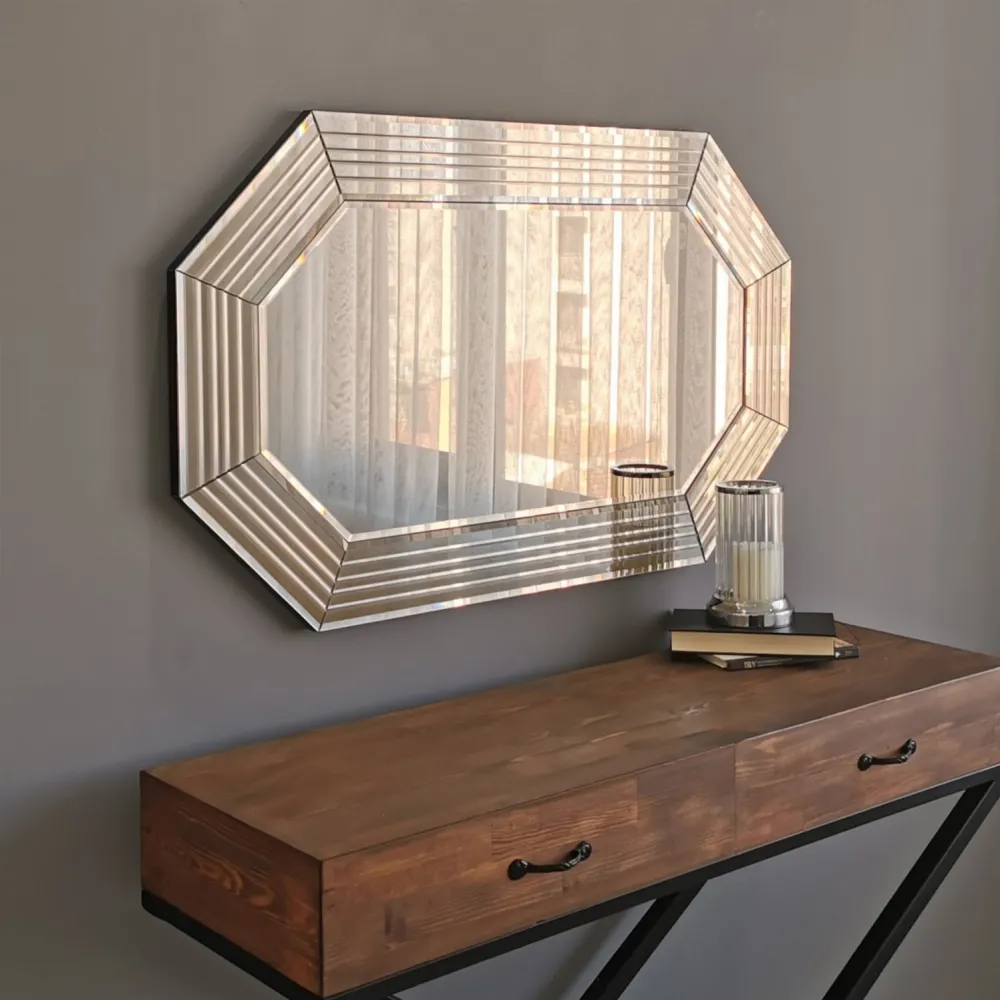 Oglindă Hanah Home A313Y, Bronz