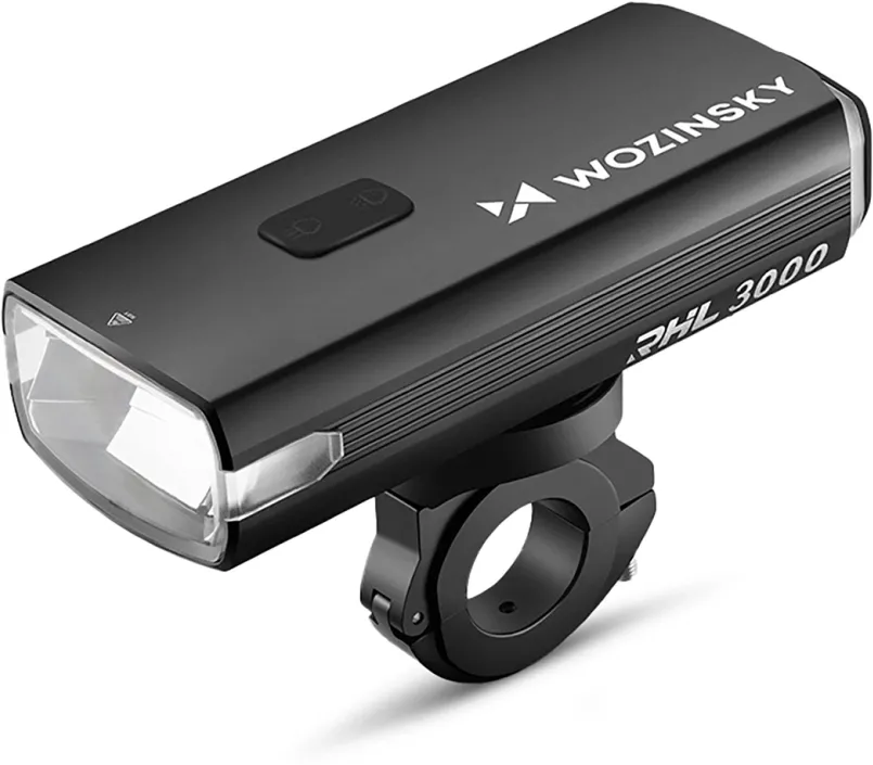 Wozinsky Front Bike Light + USB-C Cable (3000 lm) - Black