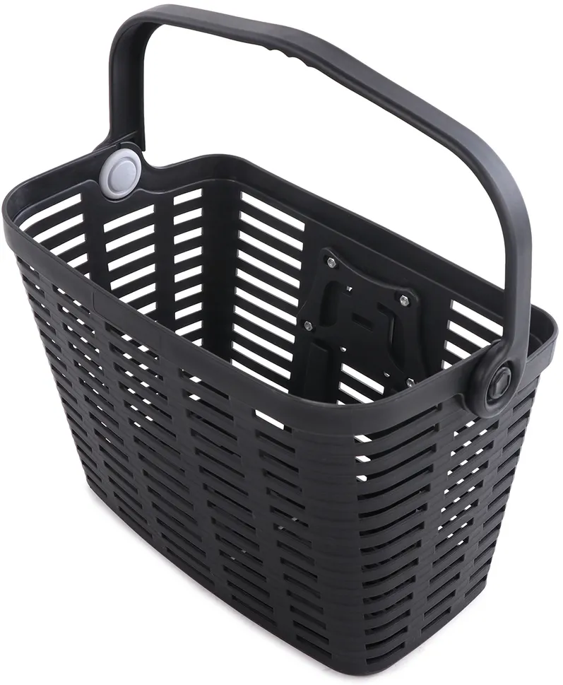 Wozinsky WKR-PK plastic handlebar bicycle basket - black