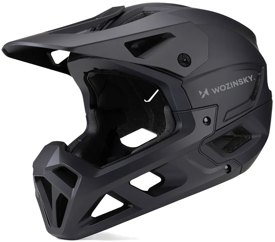 Wozinsky Full Face Bike Helmet with Detachable Visor 60-62 cm - Black