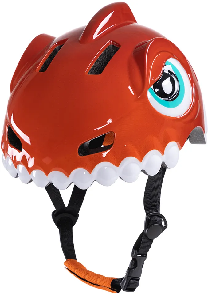 Wozinsky Children's Bike Helmet Dinosaur Pattern S - Red