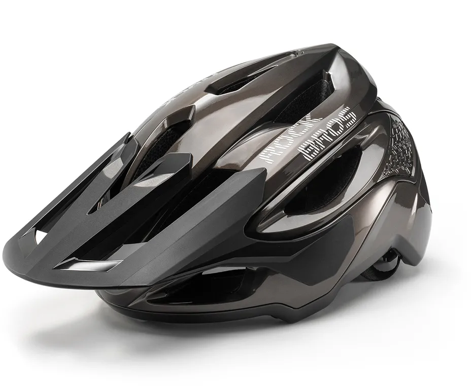 Rockbros LK-99 Mountain Bike Helmet with Adjustable Visor and Magnetic Closure 58-62 cm - Titanium