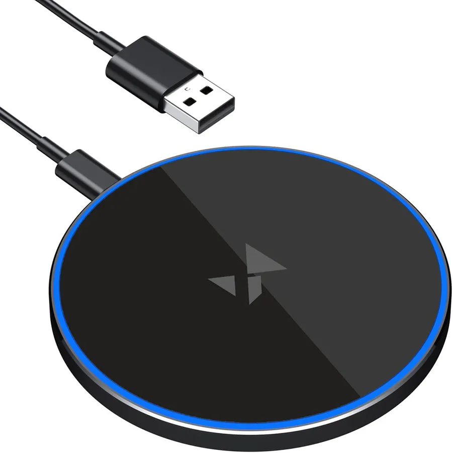 Wozinsky WLI-01Y 15W Qi Inductive Charger with USB-C Cable - Black