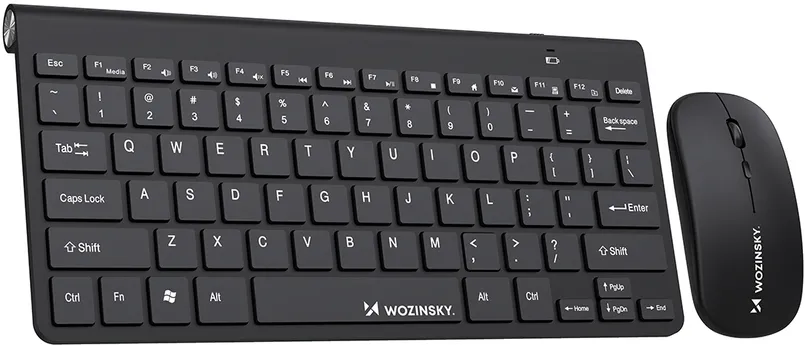 Wozinsky Wireless Keyboard + Compact Mouse Set - Black