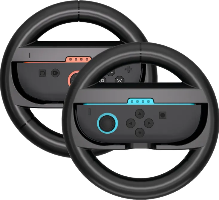 Racing Wheel for Nintendo Switch 2 Joy-Con Controller (Pack of 2) - Black