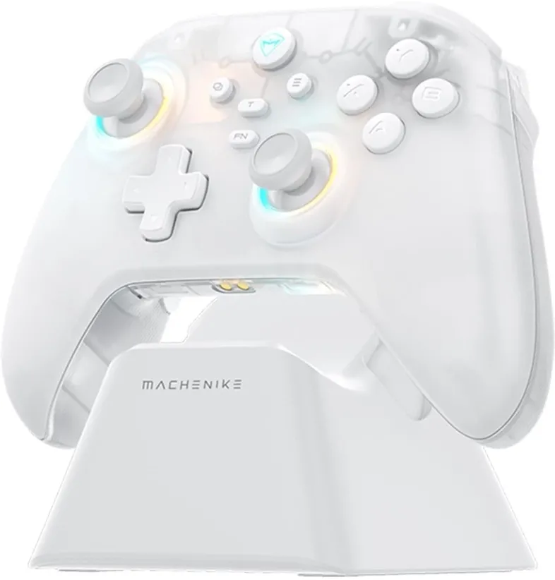 Machenike G3 V2 Wireless Game Controller with Charging Station - White