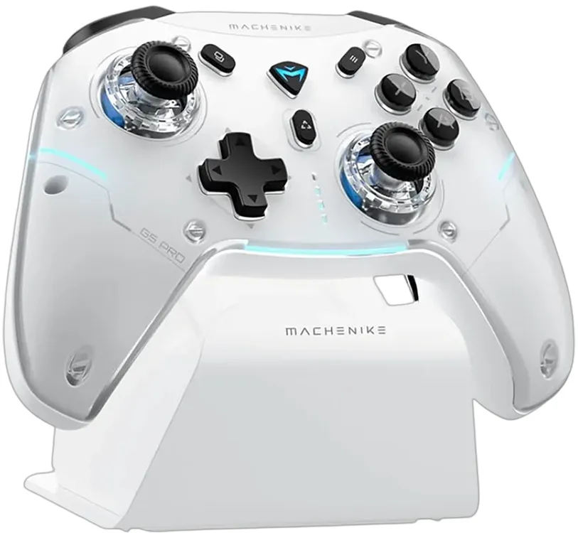 Machenike G5Pro Max Wireless Game Controller with Charging Station - White