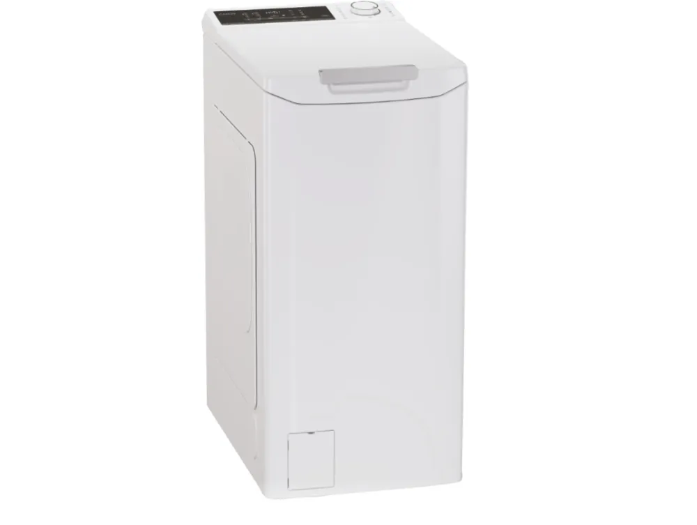 Masina de spalat rufe cu incarcare verticala Candy TCA284TM5-S, 8 kg, 1200 RPM, Clasa A, Motor Inverter, Display digital 4D, Wifi,Mix Power Systems, Gentle touch opening, Alb