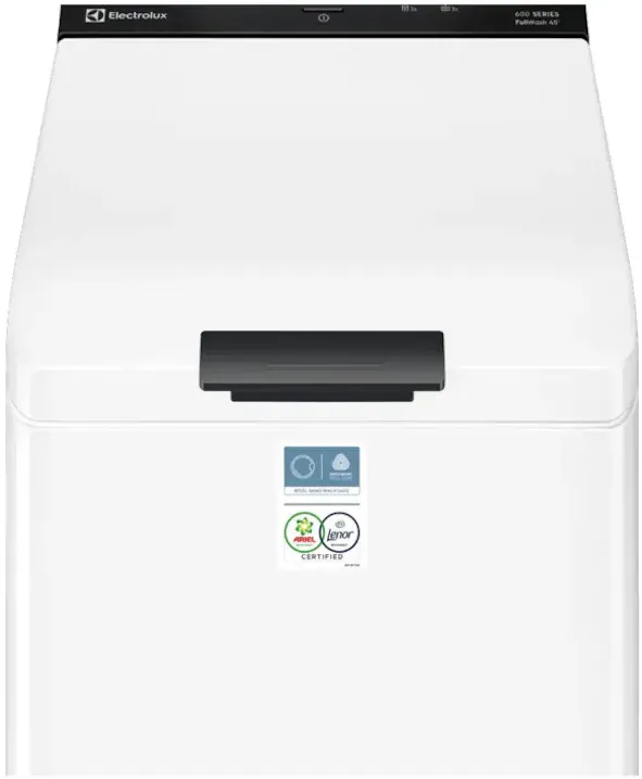 Masina de spalat rufe verticala Electrolux EW6T837E, 7 kg, 1300 rpm, clasa A, SensiCare, motor Inverter, SoftOpening, Full Wash45 (spalare 7kg in 45 min la 30C), Hygiene, TimeSave, Start Intarziat, Alb