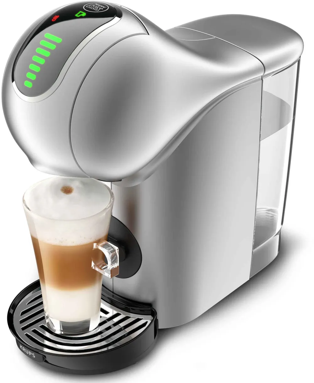 Espressor cu capsule Krups NESCAFÉ® Dolce Gusto® Genio S Touch KP440E10, 1500W, 15 bari, capacitate rezervor 0.8 L, peste 30 de bauturi calde sau reci, functie Hot & Cold, functie Eco, gri