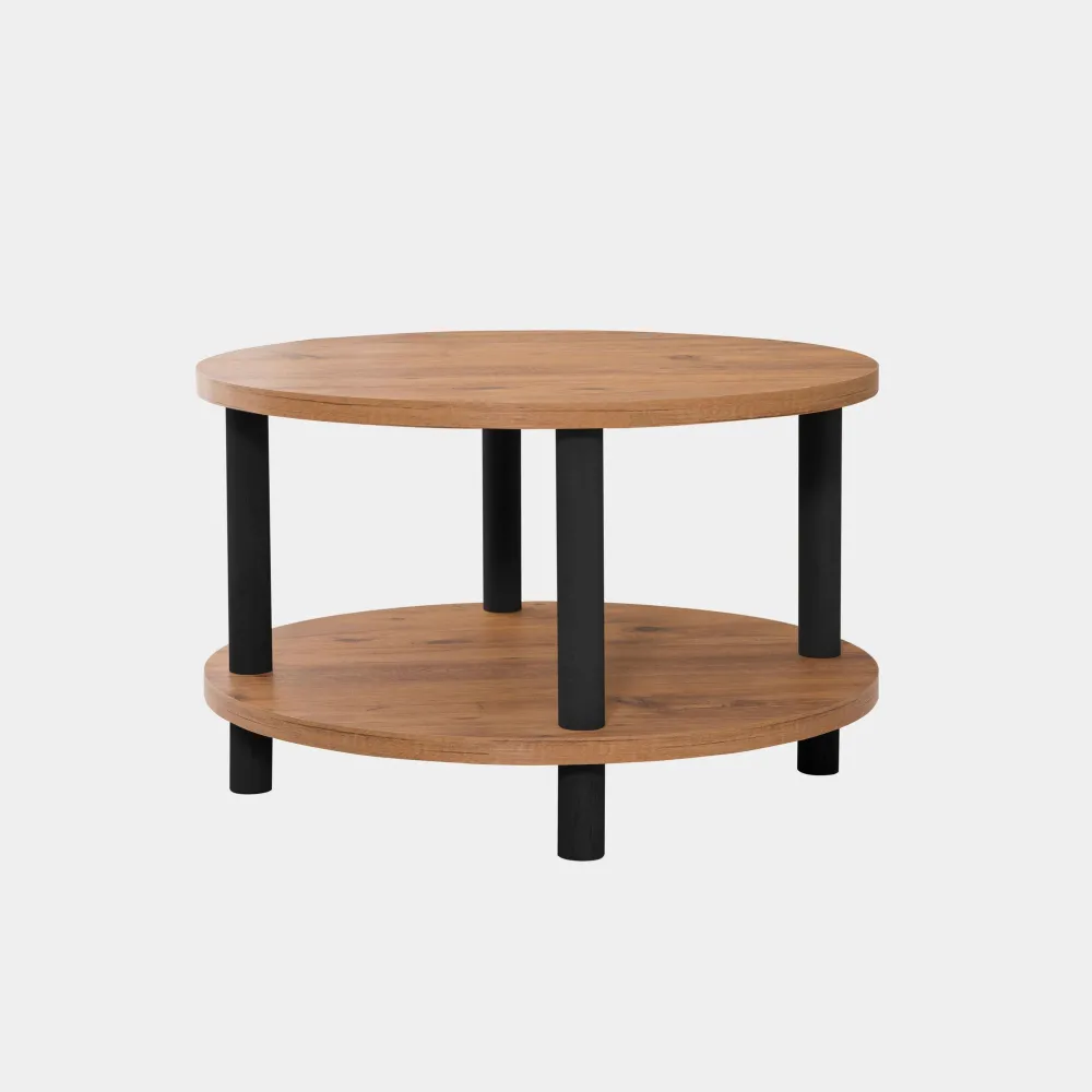Măsuță de cafea Hanah Home Roby - Black, Negru / Pin Atlantic