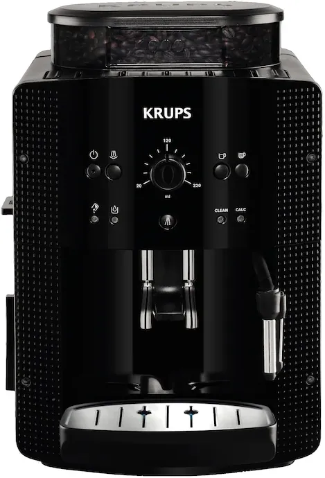 Espressor automat Krups Espresseria Automatic EA8108, 1450W, 15 bar, rezervor apa 1.6 l, rasnita 3 nivele, negru