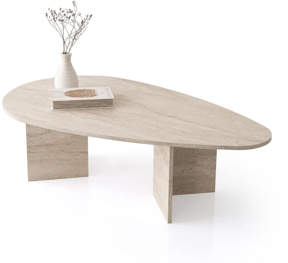 Măsuță de cafea Hanah Home Flap - 9542, Travertin