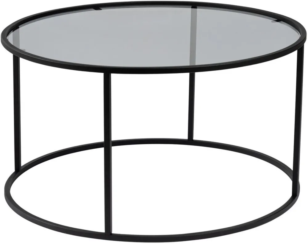 Măsuță de cafea Hanah Home Aurum - 80, Negru / Gri