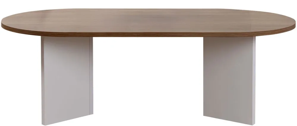 Măsuță de cafea Hanah Home Sable, Nuc Venezia / Alb