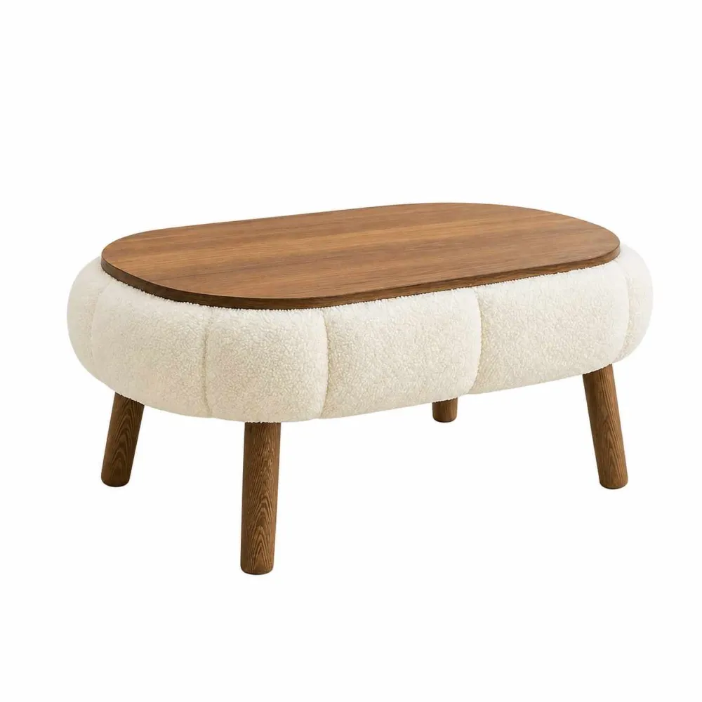Măsuță de cafea Atelier Del Sofa Papatya, Alb
