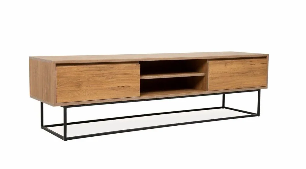 Comodă TV Hanah Home Laxus 180 - Walnut, Nuc / Negru